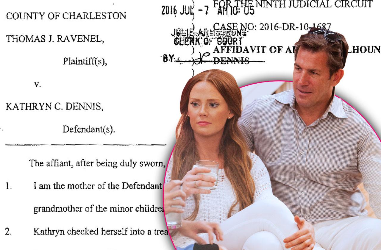 //thomas ravenel kathryn dennis custody battle southern charm fakery pp