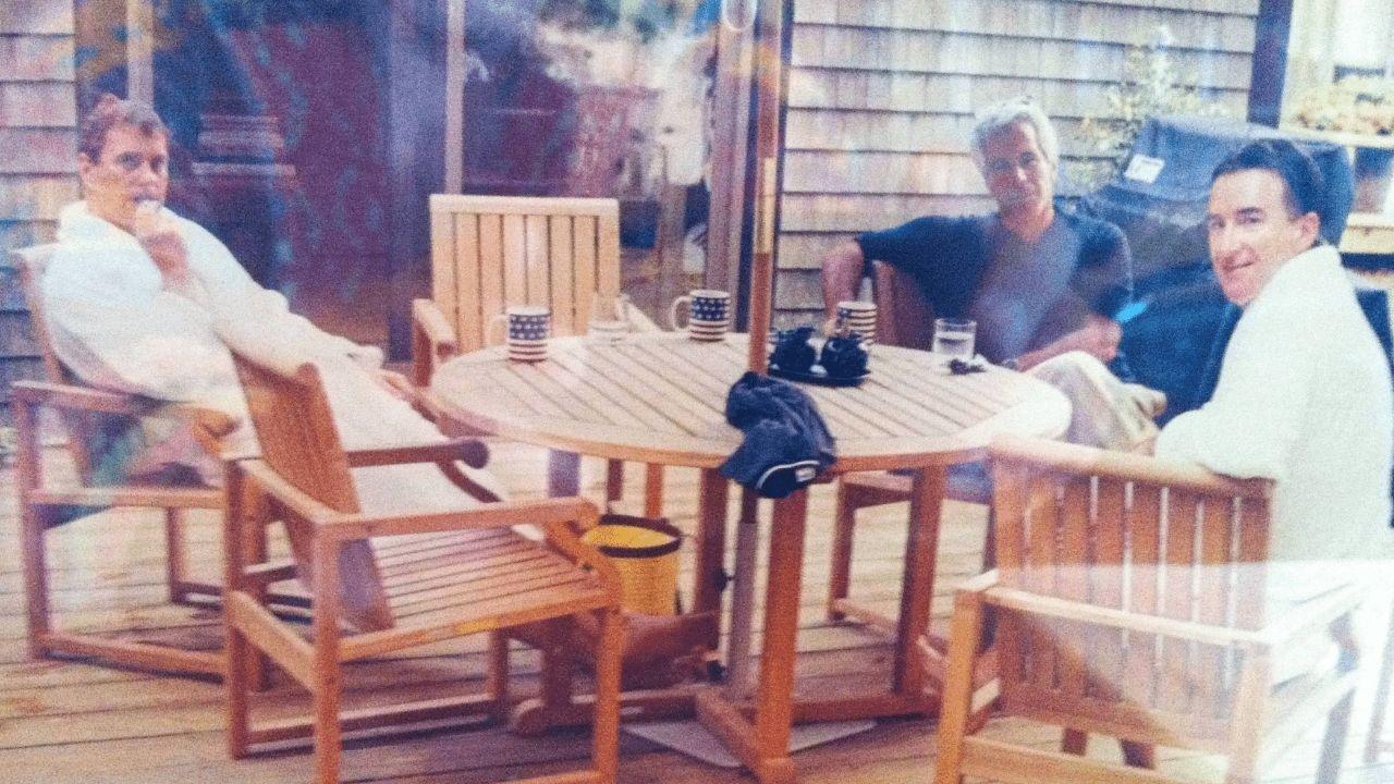 Photo of Andrew Windsor, Jeffrey Epstein and Peter Mandelson