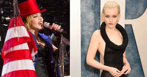 madonna spotted with julia garner biopic rumors pp