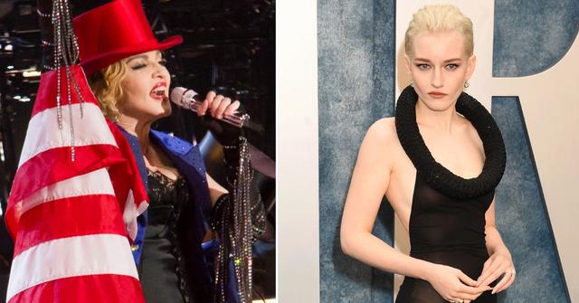 madonna spotted with julia garner biopic rumors pp