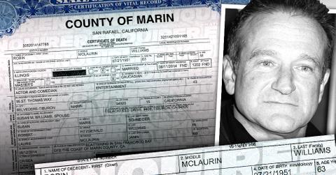 //robin williams death certificate suicide marin county pp sl