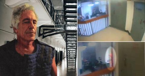 Photo of Jeffrey Epstein and CCTV footage