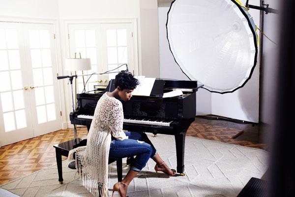 //Jennifer Hudson in New York Company BTS Ad Campaign