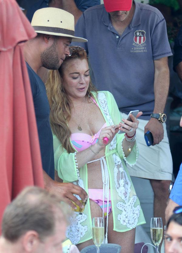 Lindsay Lohan Bikini Photos -- ‘Mean Girls’ Star Shows Off In Two-Piece In Mykonos, Greece