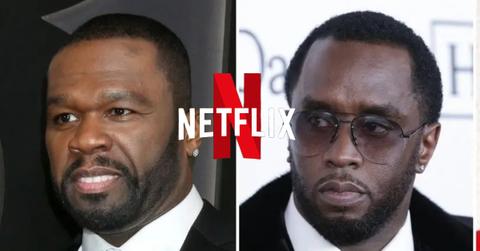 Split photo of Curtis '50 Cent' Jackson, Sean 'Diddy' Combs
