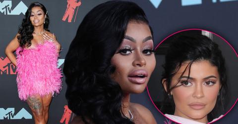 Blac Chyna Wears Kylie Jenner’s Pink Feather Dress