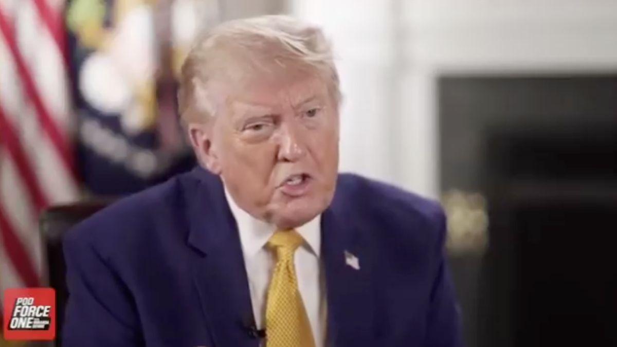 image of The president insisted he has 'a great memory' when asked about the exam.