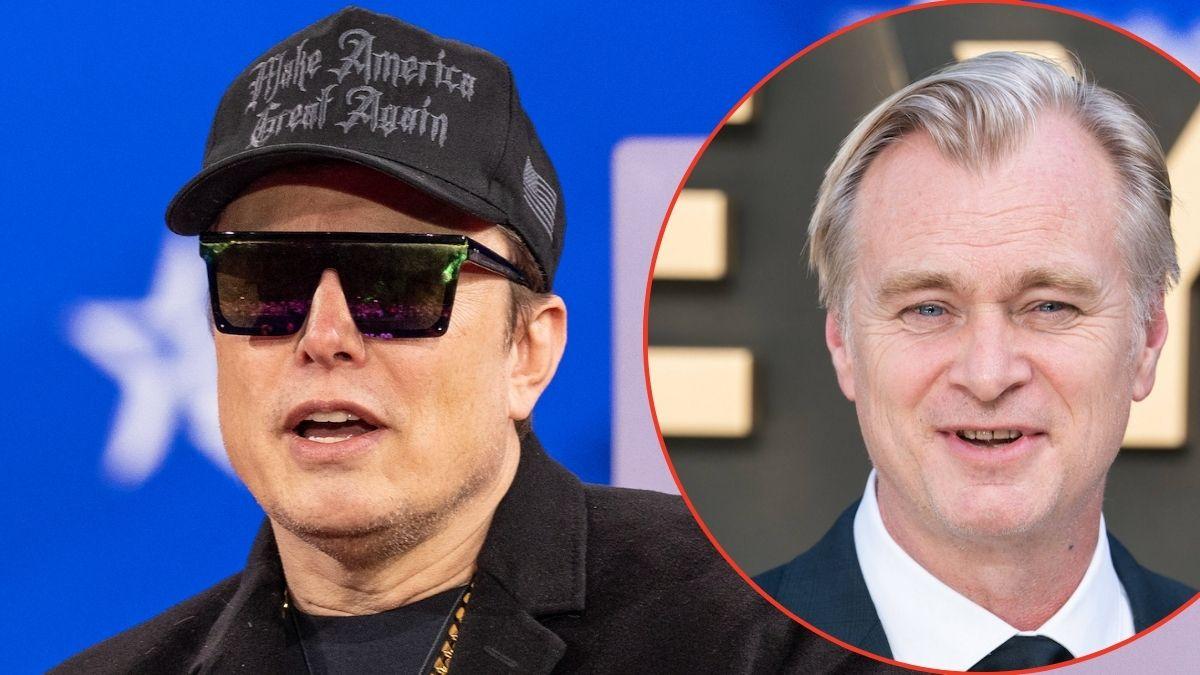 Photo of Elon Musk, Christopher Nolan