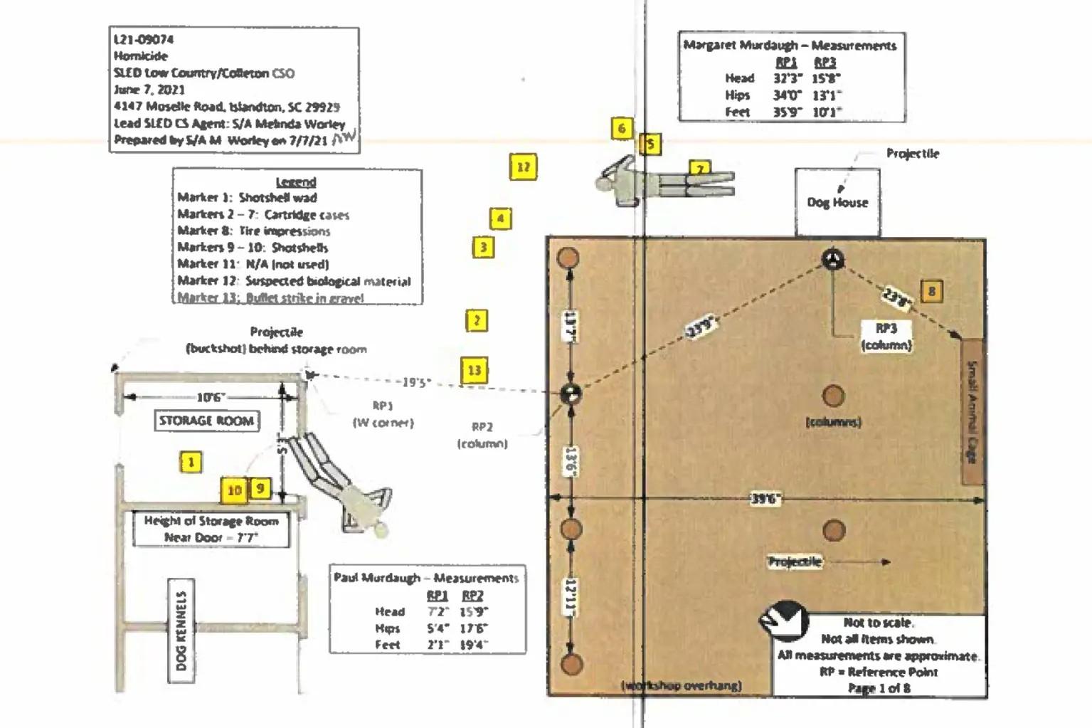 crime scene map