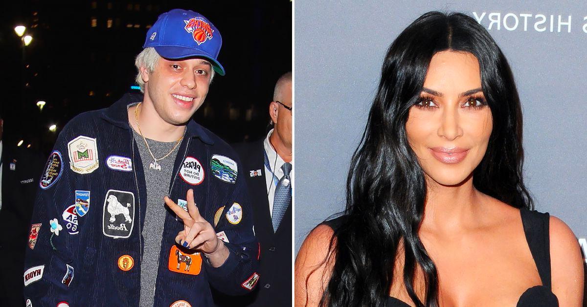 Pete Davidson Supports Kim Kardashian at SKIMS Photoshoot in L.A.