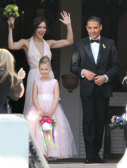 //katharine mcphee bridesmaid sister wedding