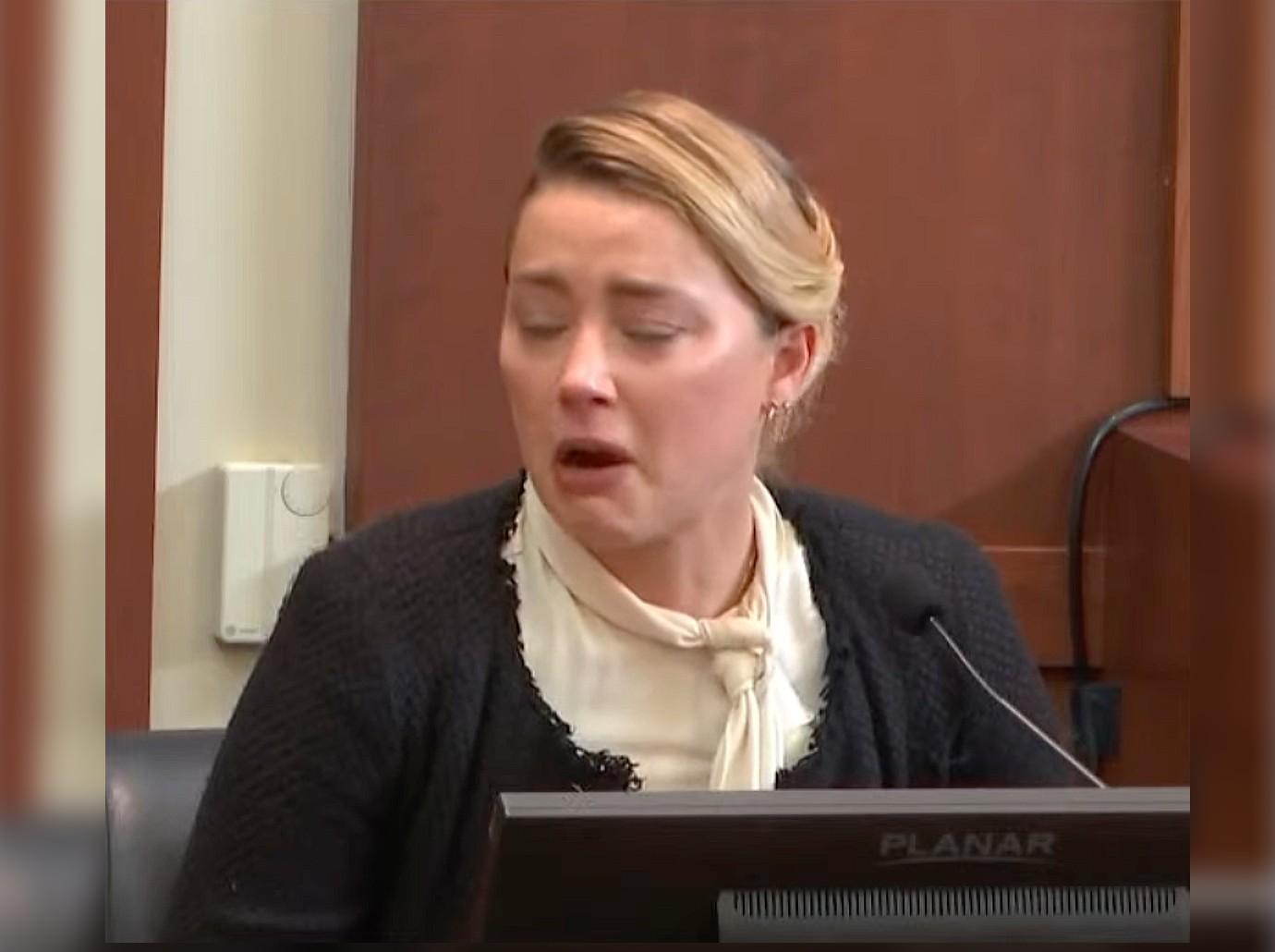 amber crying court