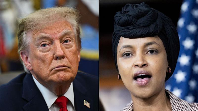 President Trump, IIahn Omar