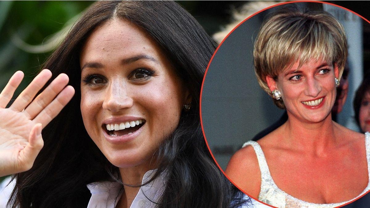 Split photos of Meghan Markle and Princess Diana