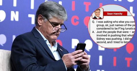 Sean Hannity and Text Messages