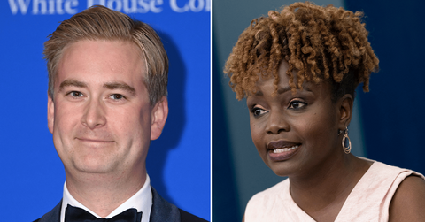 karine jean pierre slams peter doocys ridiculous question