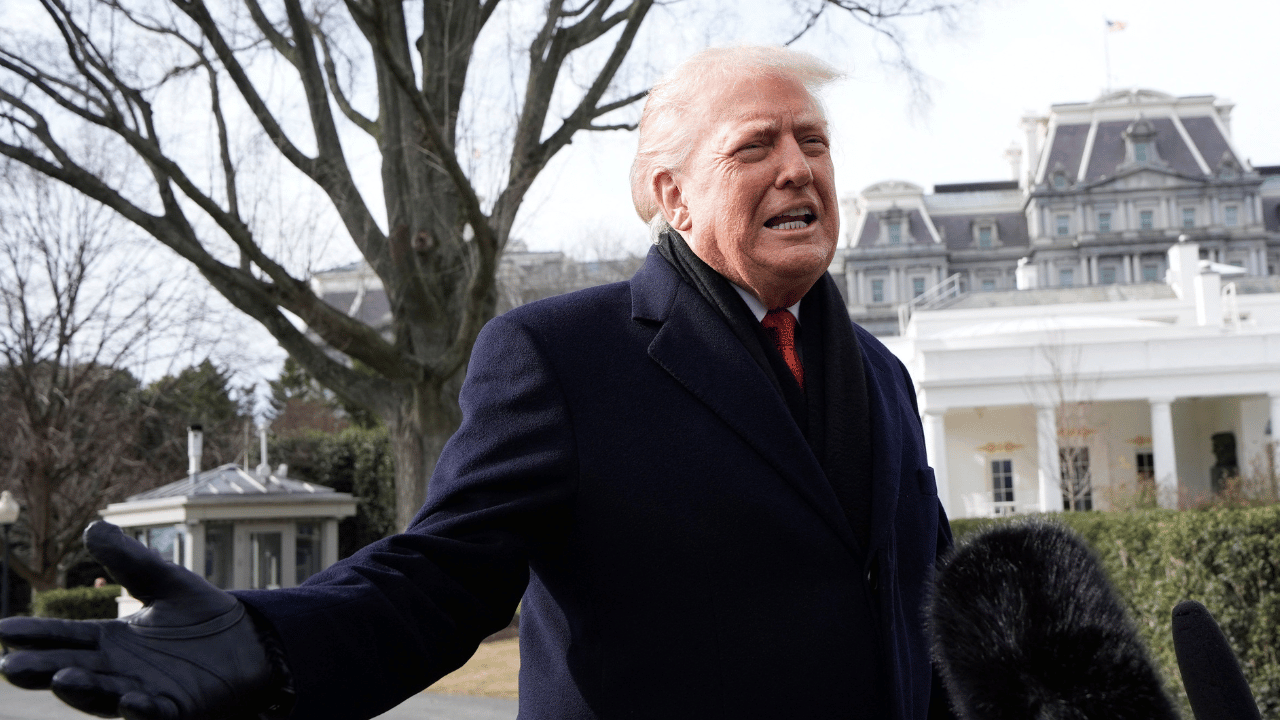 President Donald Trump at the White House