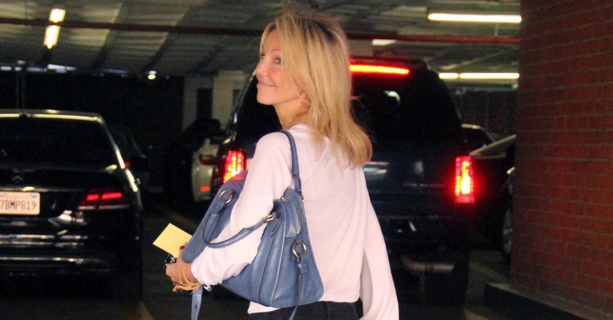 Locklear Christopher Heather Locklear All Smiles With Fiancé Chris After Disheveled Photos ...