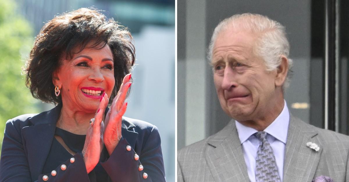 Composite photo of Dame Shirley Bassey and King Charles III.