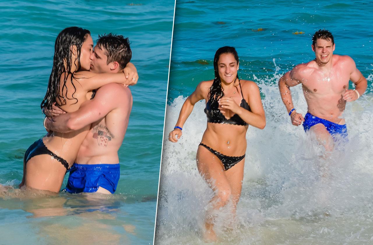 Jordyn Wieber Kisses Boyfriend In Teeny Bikini In Mexico