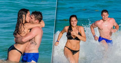 Jordyn Wieber Kisses Boyfriend Bikini