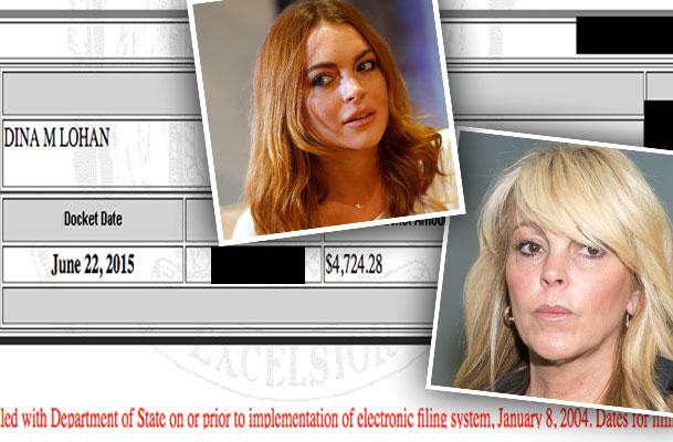 //dina lohan debt house foreclosure school state tax liens pp