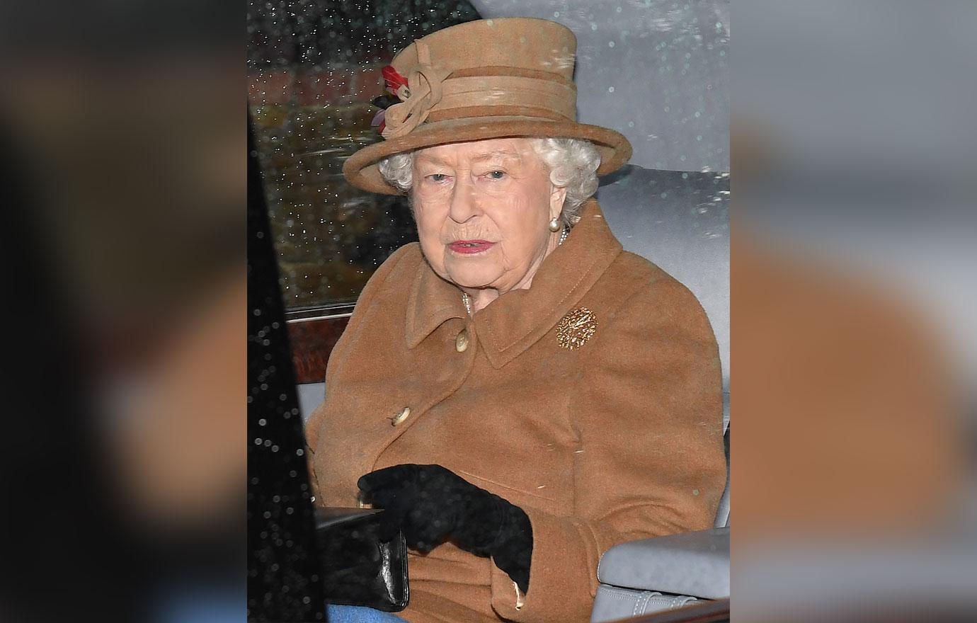 Angry Queen Elizabeth Goes To Church Amid Megxit