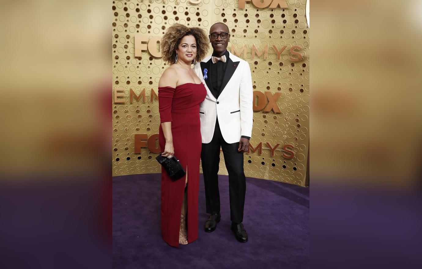 Don Cheadle and Bridgid Coulter arrives for the 71st annual Primetime Emmy Awards