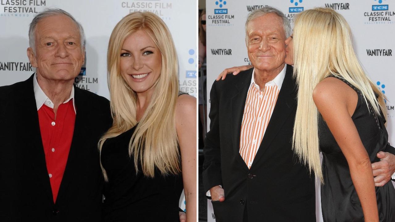 Hugh Hefner and Crystal Harris