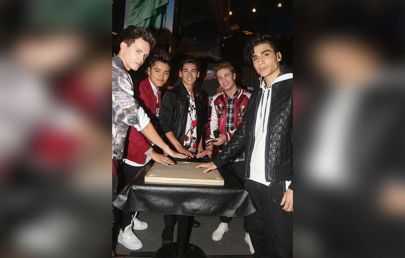 //Michael Conor Sergio Calderon Chance Perez Brady Tutton Drew Ramos Photo Credit Bruce Glikas Getty Images Planet Hollywood