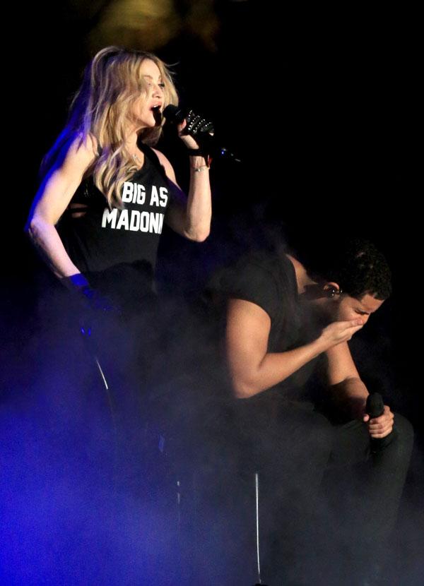 //madonna drake diss coachella kiss