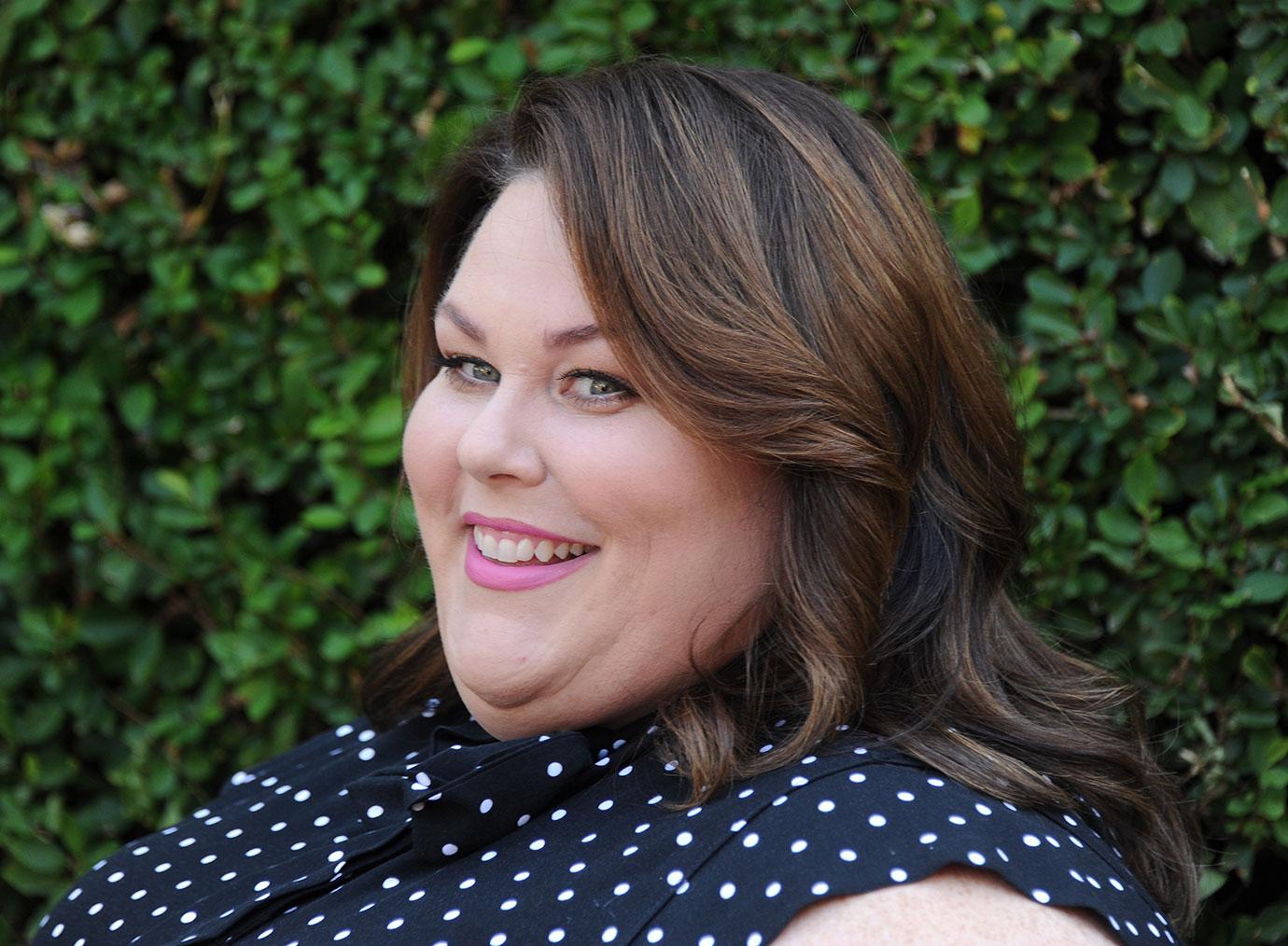 Chrissy Metz polka dot dress