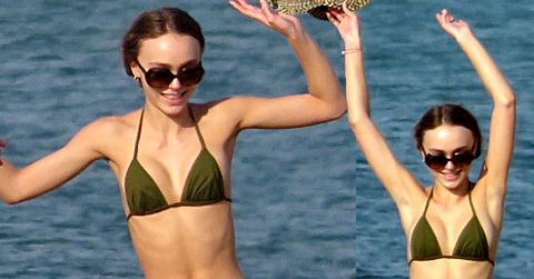 Lily rose depp thin ribs bikini