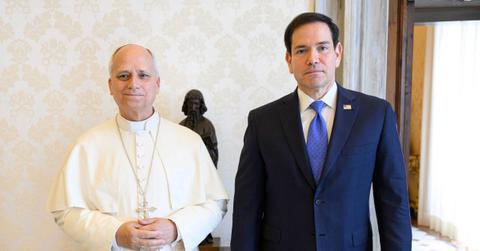 Photo of Pope Leo XIV, Marco Rubio