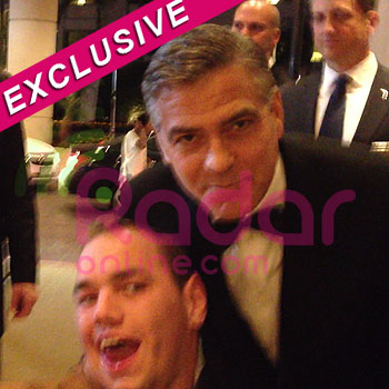 //george clooney fan cerebral palsy