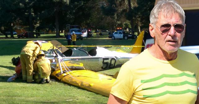 Harrison Ford Crash Lands Airplane