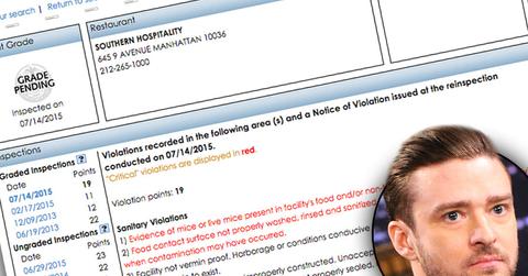 //Justin timberlake restaurant mice pp