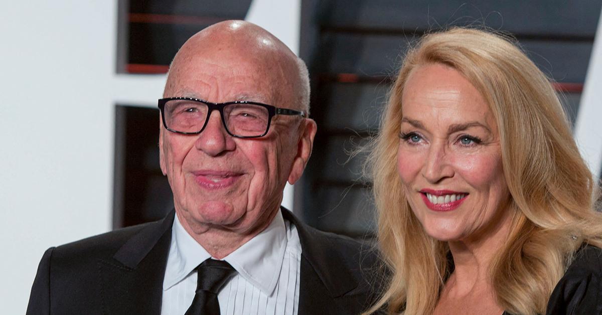 Rupert Murdoch with Jerry Hall