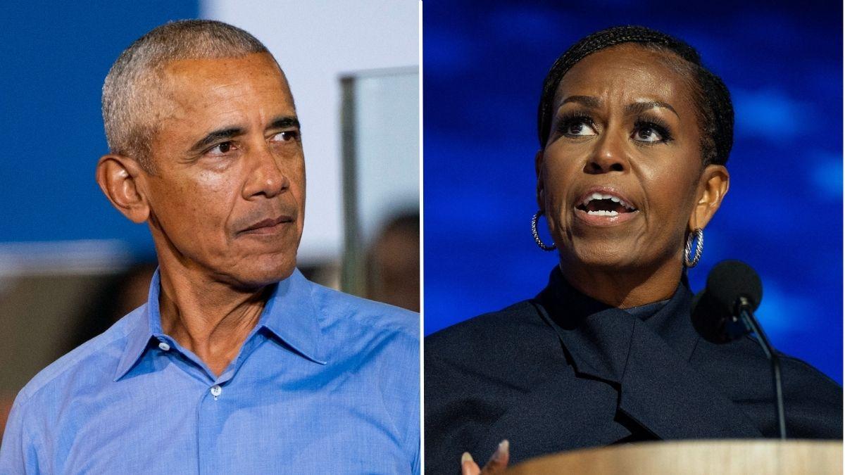 Photo of Barack Obama, Michelle Obama