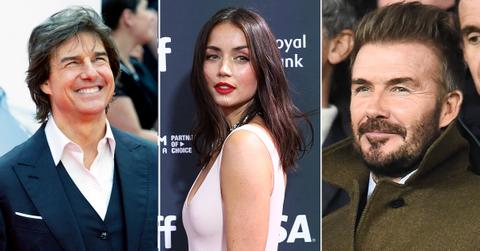 Composite photo of Tom Cruise, Ana de Armas, David Beckham