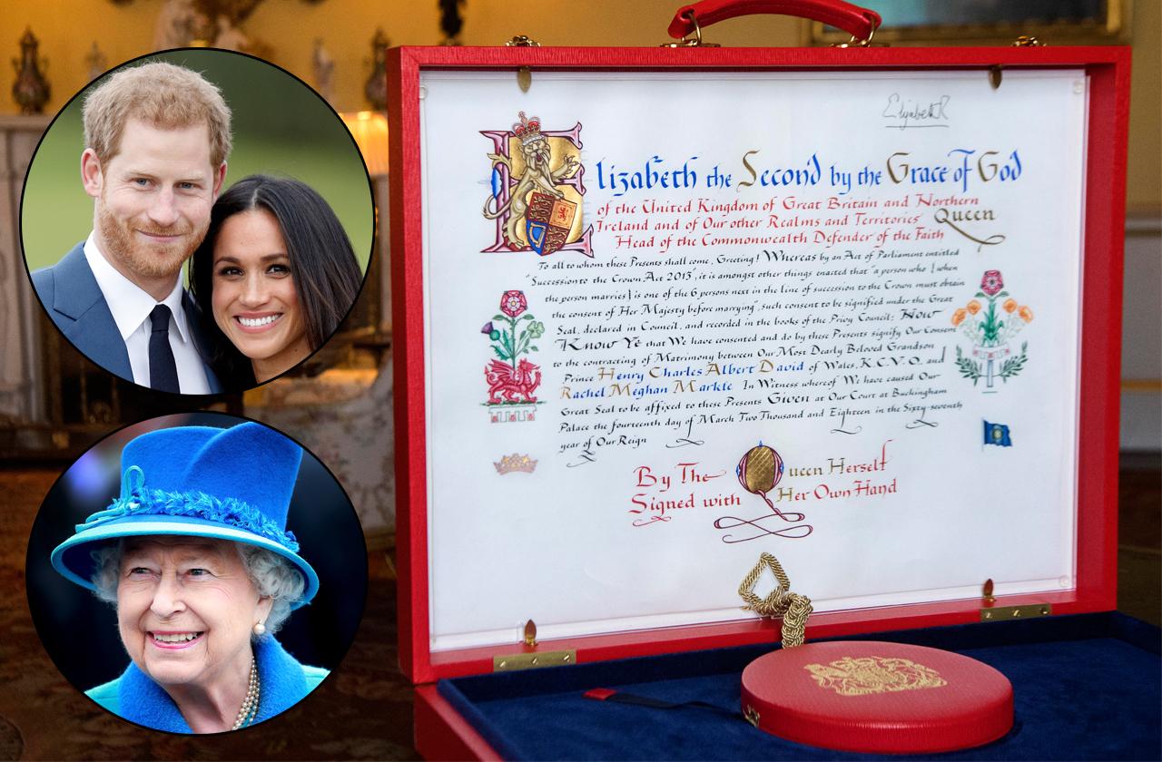 //the queen gives royal approval for wedding pp