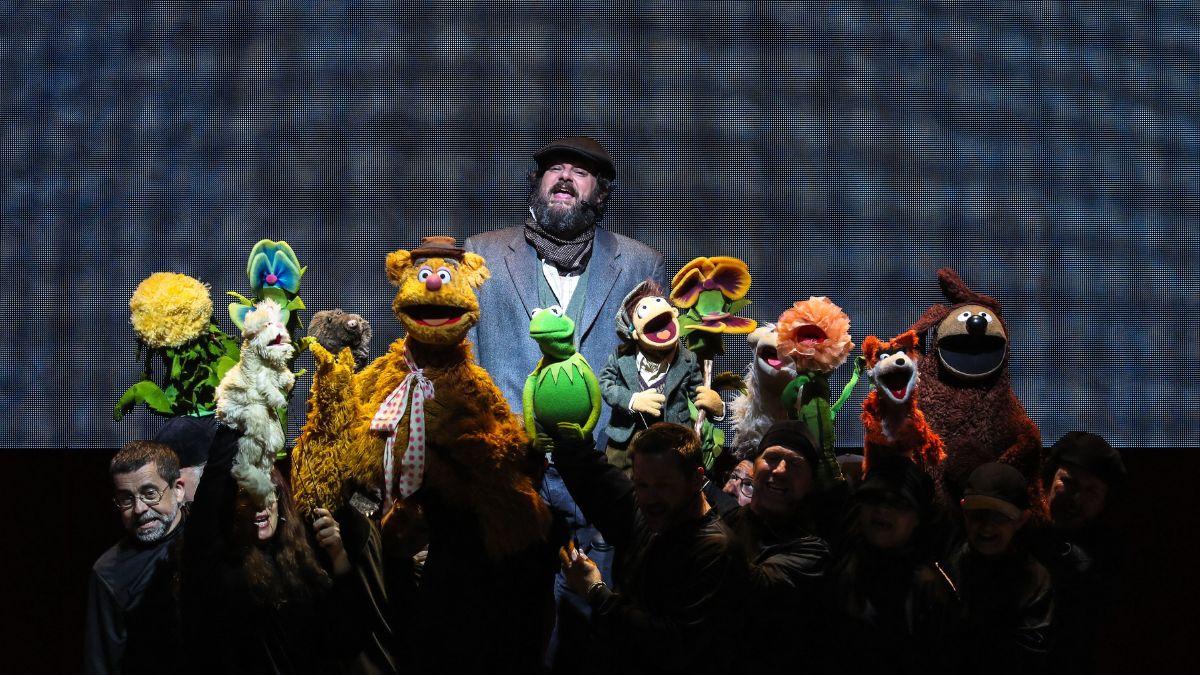 Frank Oz used one of Brian's homemade penguin Muppets in a musical number on 'The Muppet Show.'