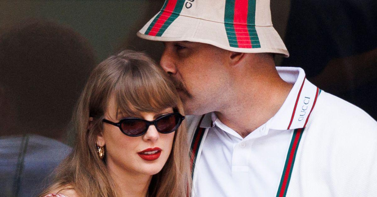 Photo of Taylor Swift and Travis Kelce.