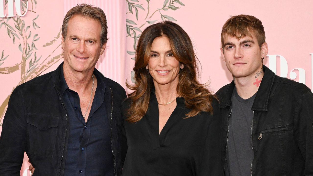 picture of Rande Gerber, Cindy Crawford and Presley Gerber
