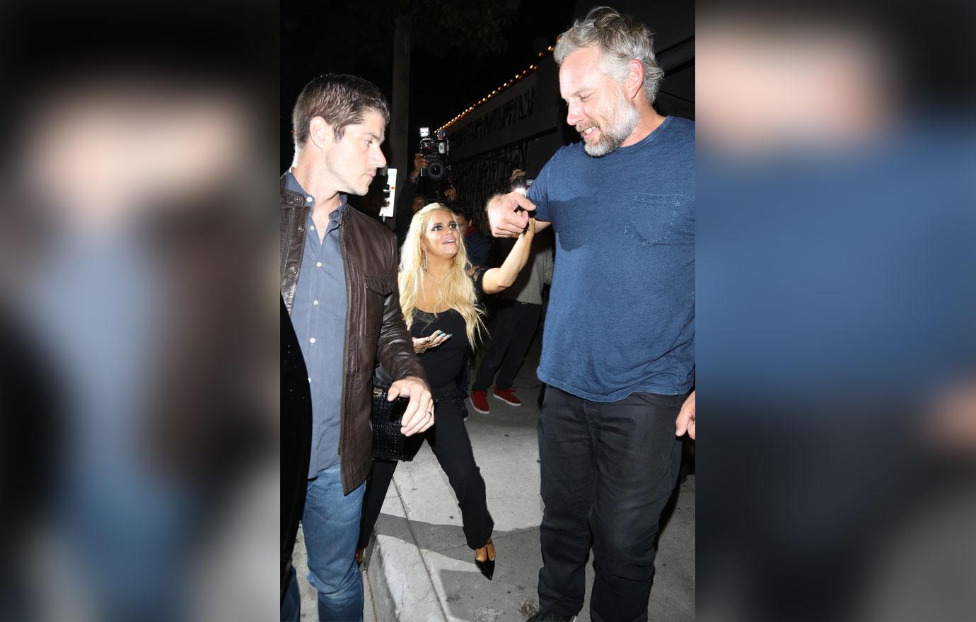 jessica simpson drunk wild night eric johnson birthday party