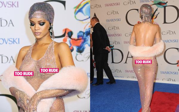 Rihanna Goes Topless