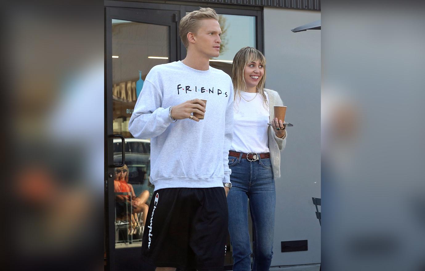 Miley Cyrus & Cody Simpson Step Out For A Coffee Date