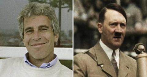 Photo of Jeffrey Epstein and Adolf Hitler