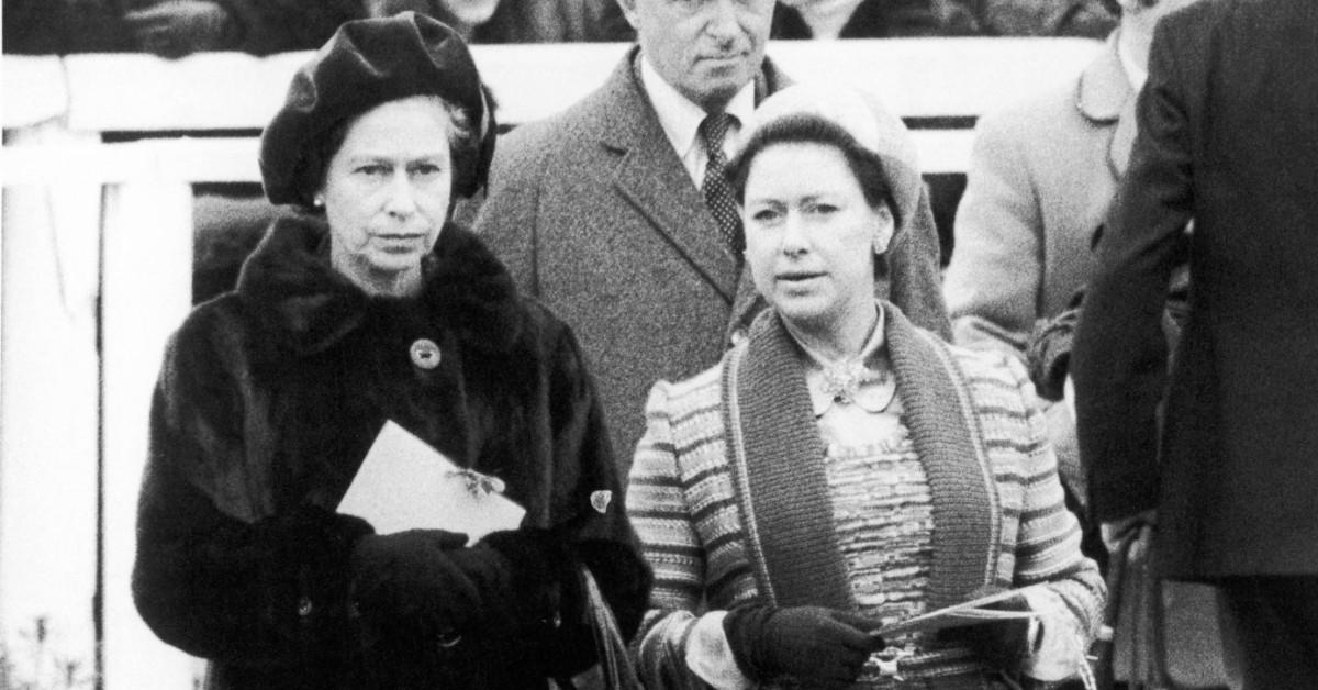 Photo of Princess Margaret and Queen Elizabeth
