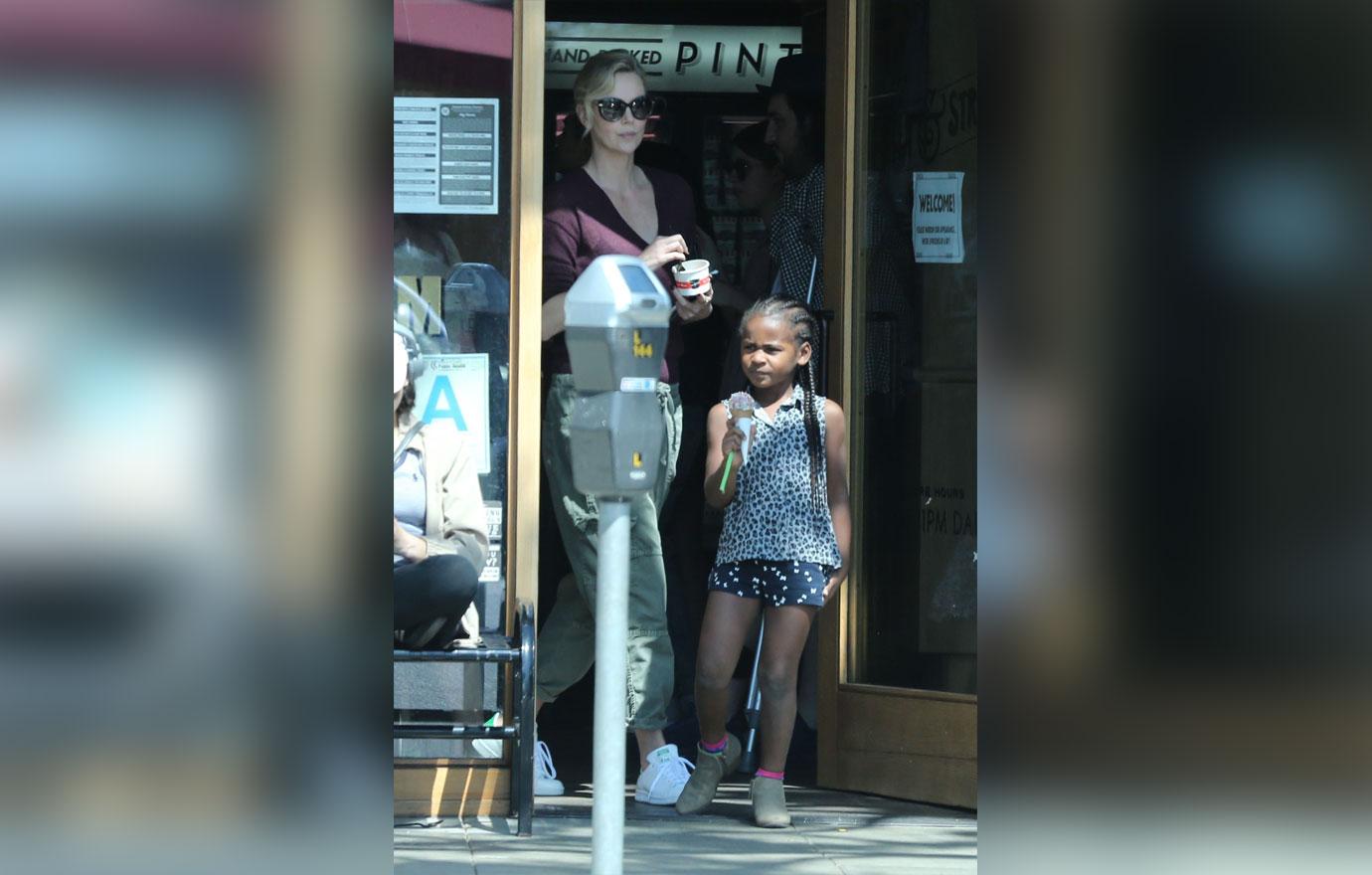 Charlize Theron Son Get Ice Cream Pics